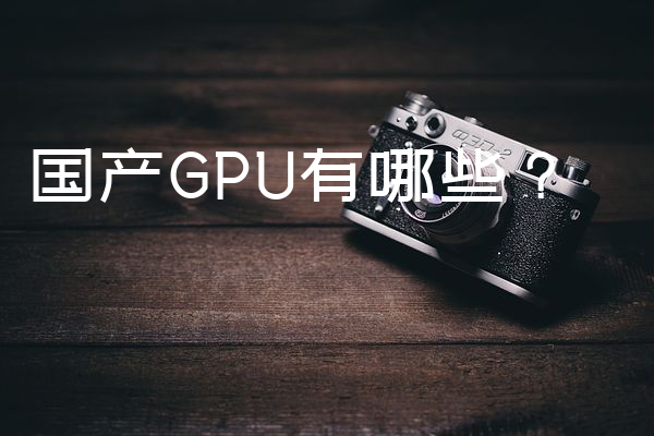 国产GPU有哪些？