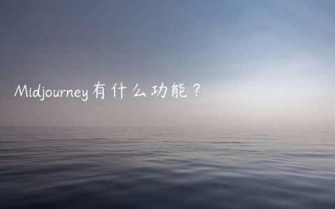 Midjourney有什么功能？